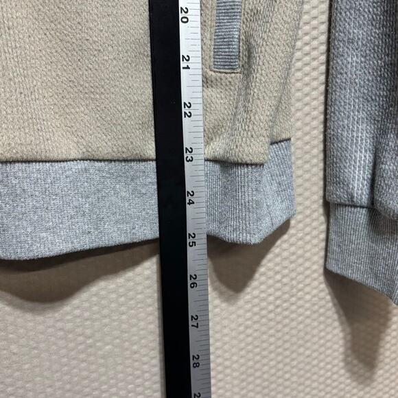 Hem & Thread Women's Colorblock Half Zip Pocket Pullover Sweatshirt Small - Picture 8 of 9